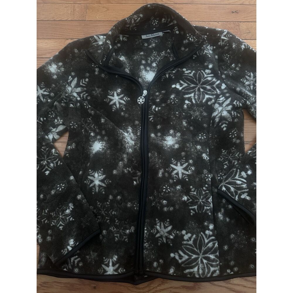 Jason Maxwell M Full Zip Printed Active Jacket Soft
